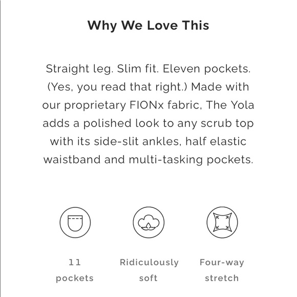 Figs Slate Yola Skinny scrub pants Petite Large - Picture 11 of 12